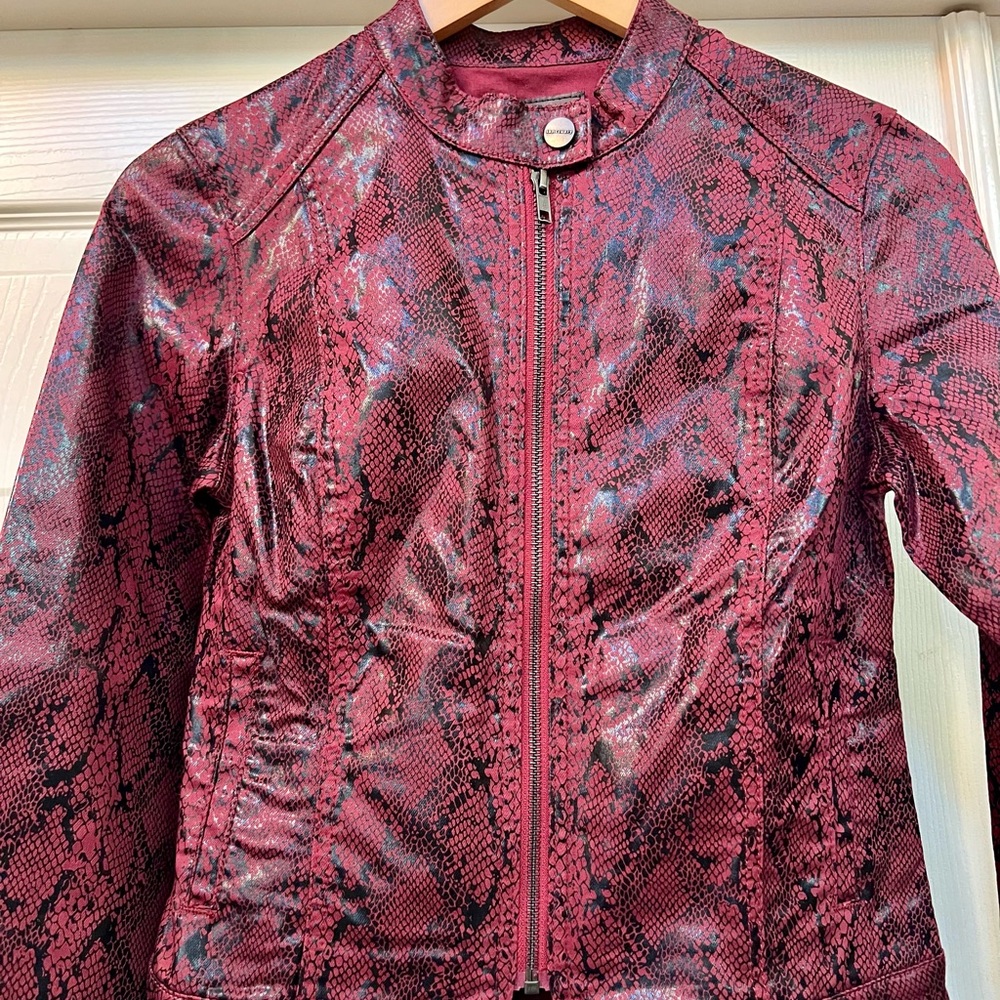 NWT Sanctuary Red Snake Print Jacket
